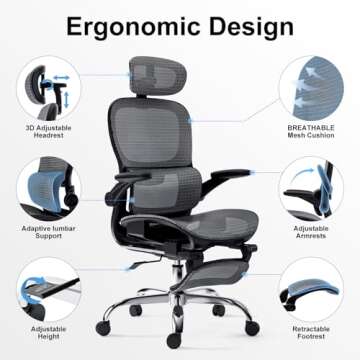 Ergonomic Office Chair with Tilt Function - Comfort Guaranteed