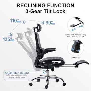 Ergonomic Office Chair with Tilt Function - Comfort Guaranteed