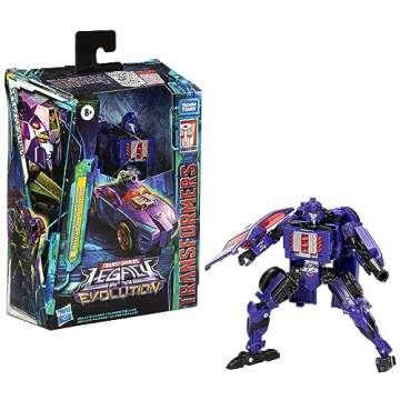 Transformers Toys Legacy Evolution Deluxe Cyberverse Universe Shadow Striker Toy, 5.5-inch, Action Figure for Boys and Girls Ages 8 and Up