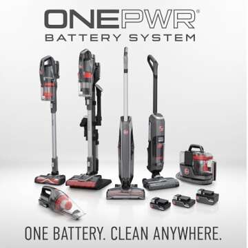 Hoover ONEPWR WindTunnel Emerge Pet Cordless Stick Vacuum Cleaner, Lightweight Stick Vac, Powerful and Quiet Cleaning, Self Standing, No Wall Mount Required, Cordless Vacuum Cleaners for Home Use