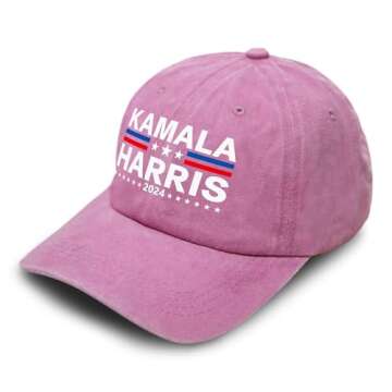 RYAN MCX Kamala Harris 2024 Hat Harris President Hat Merchandise Adjustable Baseball Cap