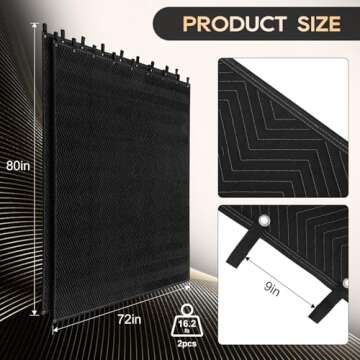 Sound Dampening Acoustic Blanket - 80" x 72" Size