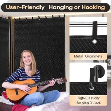 Sound Dampening Acoustic Blanket - 80" x 72" Size