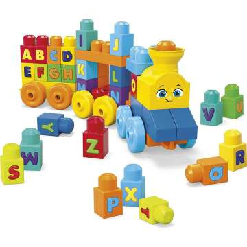 ABC Musical Train - Mega Bloks Building Set for Toddlers