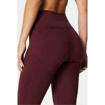 Fabletics Define PowerHold® Legging in Merlot