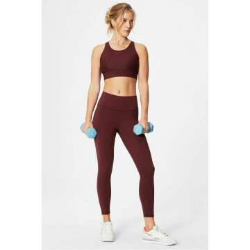 Fabletics Define PowerHold® Legging in Merlot