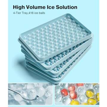 Dclobtop ice trays for freezer - Ice Cube Tray, Ice Cube Trays for Freezer, Ice Trays for Ice Balls, Ice Trays for Freezer,Ice Cube Tray with Lid,Ice Cube Tray for Juice,Coffee and Cocktails