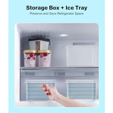 Dclobtop ice trays for freezer - Ice Cube Tray, Ice Cube Trays for Freezer, Ice Trays for Ice Balls, Ice Trays for Freezer,Ice Cube Tray with Lid,Ice Cube Tray for Juice,Coffee and Cocktails