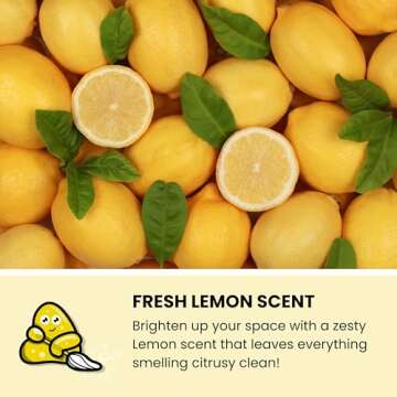 Lemon Scented Cleaning Gel for Car & Home Details