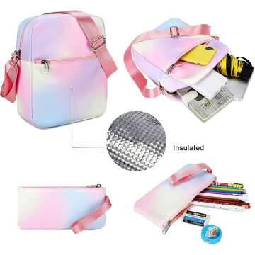 Rainbow School Backpack Set