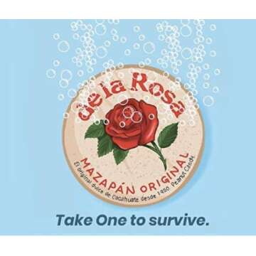 De la Rosa Mazapan, Marzipan De la Rosa, Mexican Original Peanut Candy, Regular Pack of 30