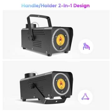 Fansteck 500W Fog Machine with LED Lights & Remote