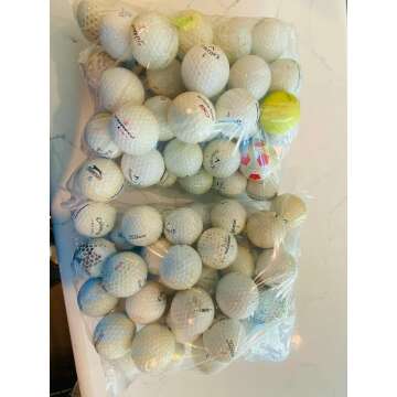 Used Golf Balls in Mesh Bag - 100 Count for Practice