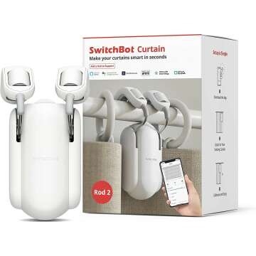 SwitchBot Curtain Smart Electric Motor - Wireless App Automate Timer Control