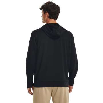 Under Armour Men's Fleece Hoodie - Big Logo, Black XS