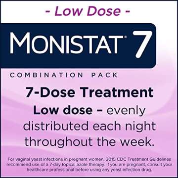 Monistat 7 Day Yeast Infection Treatment for Women, 7 Miconazole Cream Applications with Disposable Applicators & External Monistat Anti-Itch Cream Bundle