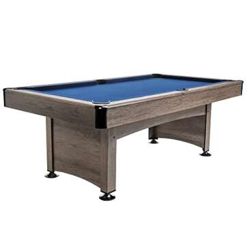 Triumph Sports American Legend Maverick 84” Billiard Table, Blue (45-6851W)