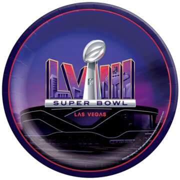 Party City Super Bowl Tableware Kit for 20 Guests