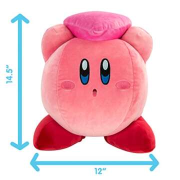 Club Mocchi Mocchi- Kirby Plush - Kirby and Friend Heart Plushie - Soft and Squishy Video Game Collectibles - Valentines Day Gifts and Valentines Day Decor - Gaming Room Decor - 15 Inch