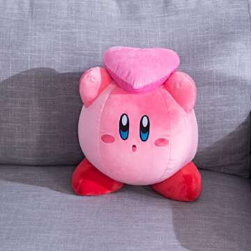 Club Mocchi Mocchi- Kirby Plush - Kirby and Friend Heart Plushie - Soft and Squishy Video Game Collectibles - Valentines Day Gifts and Valentines Day Decor - Gaming Room Decor - 15 Inch