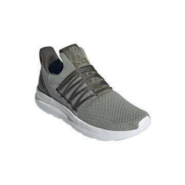 adidas Men's Lite Racer Adapt 7.0 Sneaker, Silver Pebble/Shadow Olive/Olive Strata, 6.5