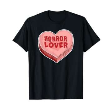 Horror Lover Candy Heart Valentines Day Halloween T-Shirt