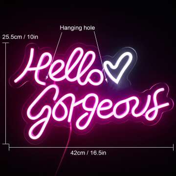 Hello Gorgeous Neon Sign