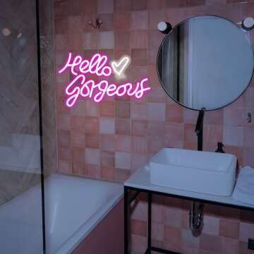 Hello Gorgeous Neon Sign