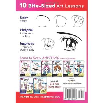 Draw Quick & Easy Anime Manga Eyes: How to Draw Anime Manga Eyes Step by Step Art Lessons for Kids, Teens, Beginners - Easy Drawing Book