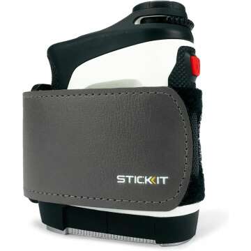 STICKIT Magnetic Rangefinder Strap | Strong Magnet Securely Holds to Golf Carts and Golf Clubs for Easy Access | Slim, Form Fitting, Size Adjustable
