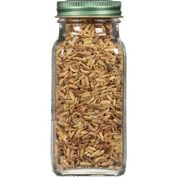 Simply Organic Fennel Seed, Certified Organic | 1.9 oz | Foeniculum vulgare Mill.