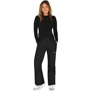 Arctix Women's Insulated Snow Pants - Black Medium Short