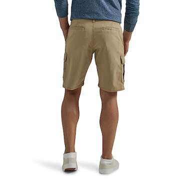 Wrangler Authentics Men's Classic Cargo Stretch Short, Grain Twill, 36