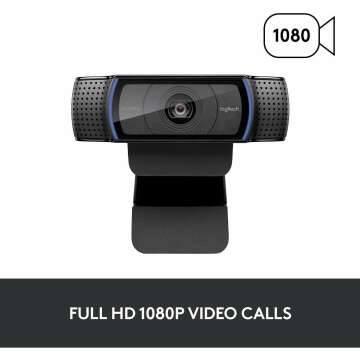 Logitech C920x HD Pro Webcam - Full HD 1080p