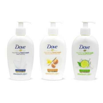 Dove, Nourishing Hand Wash Variety of 3 (Deeply Nourishing, Shea Butter & Warm Vanilla, Cucumber & Green Tea) - 250 ML (8.45 FL OZ) - International Version…
