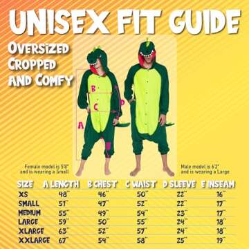 Dinosaur Costume T-Rex Green Pajama for Kids X-Small