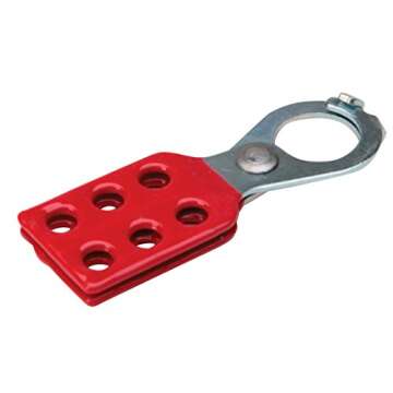 Brady - 105718 Steel Lockout Hasp With Tab, 1" Inside Jaw Diameter