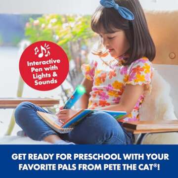 Educational Insights Hot Dots Pete The Cat Preschool Reading & Math - Preschool Learning Activities for Kids Ages 4+