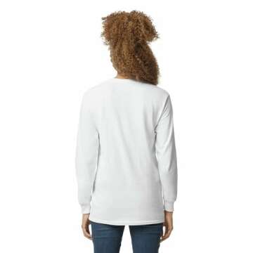 Gildan Cotton Long Sleeve T-Shirt 3-Pack Large