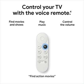 Chromecast with Google TV (4K)- Streaming Stick Entertainment on Your TV with Voice Search - Watch Movies, Shows, and Live TV in 4K HDR - Sky Blue with Accessories