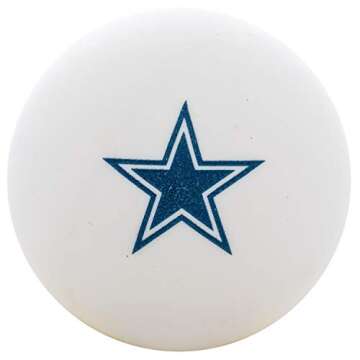 Franklin Sports Dallas Cowboys Table Tennis Balls - NFL Team Table Tennis Balls - Official Team Logos and Colors - Fun NFL Game Room Accessories