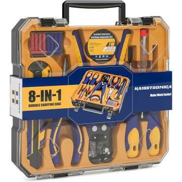 Haisstronica 8 IN 1 Self-Adjusting Wire Stripper Kit - Complete Electrician Tool Set