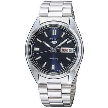 SEIKO 5 Automatic Blue Dial Men's Watch SNXS77 - Stainless Steel Luxury