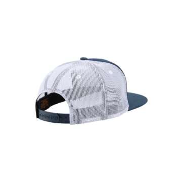 NIXON Tioga Trucker Strapback Hat - Navy/White