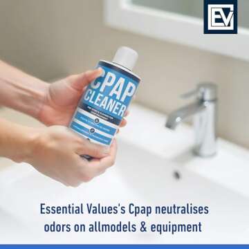 Essential Values 16 Fl Oz CPAP Pre-Wash, Safe & Scent-Free with Dye-Free Prewash Soap That is Universally Compatible with All CPAP Equipment & Machines