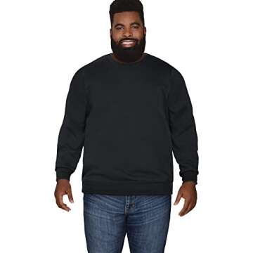 Eversoft Fleece Hoodie for Men - Black, Large