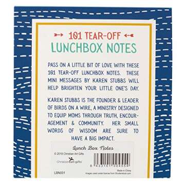 101 Tear-Off Lunchbox Notes, Inspirational Quotes and Encouragement for Kids, Space to Write Personal Message