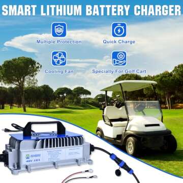 48V 100Ah Golf Cart Battery with Smart Charger