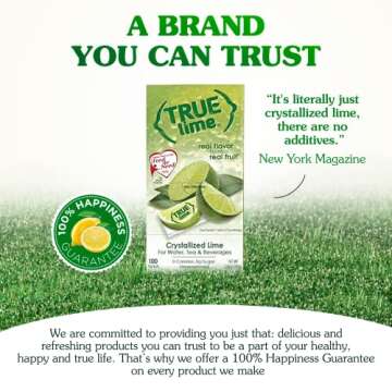 TRUE LIME Water Enhancer - 100 Zero Calorie Packets