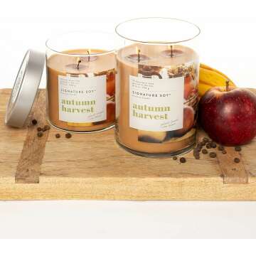 Autumn Harvest Scented Candle – Cozy Home Fragrance